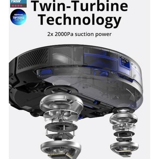 Aspiradora robótica híbrida Wi-Fi eufy RoboVac X8 Barrido 2 en 1 ...