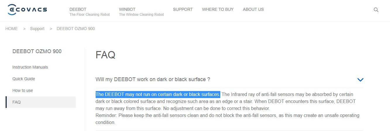 ¿Funcionan las aspiradoras robotizadas en suelos oscuros?